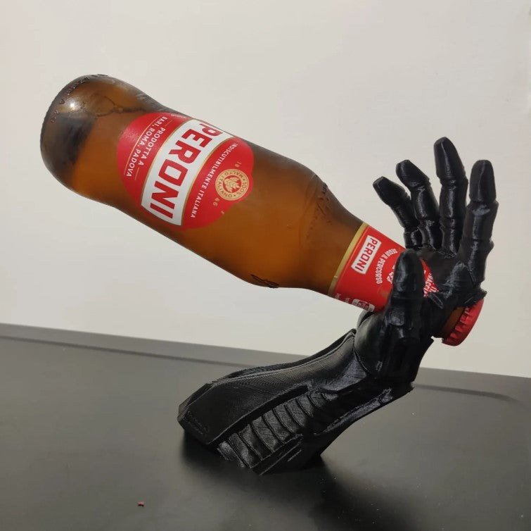 RoboPour - Futuristic Wine Holder Cyborg Arm
