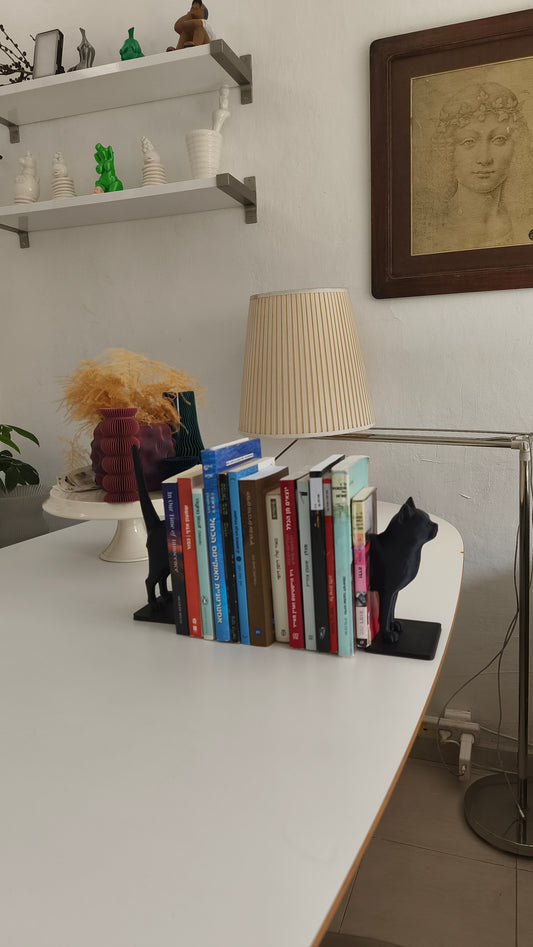 Cat Book Ends