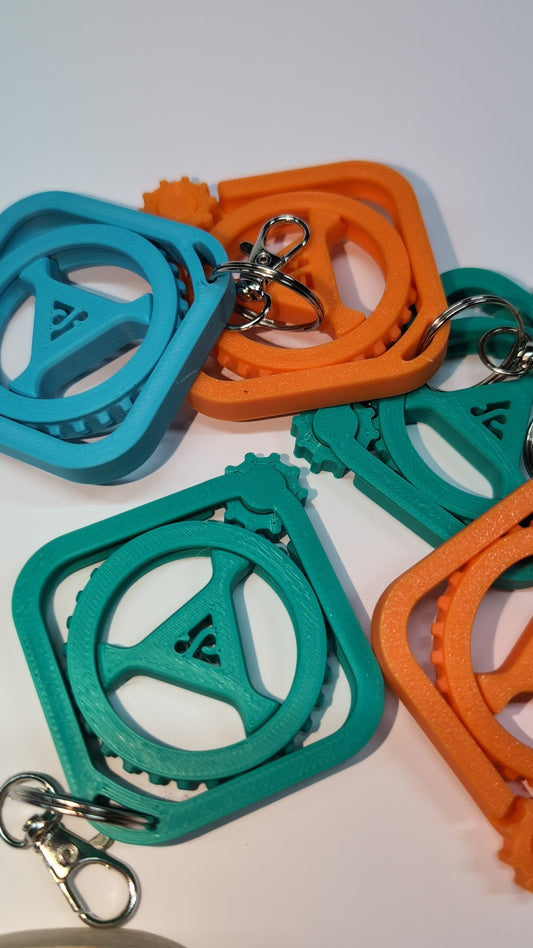 Tri Fidget Spinner Key Ring